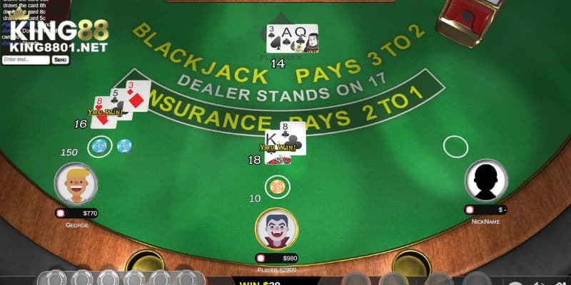 Cách chơi Xì Dách tại nhà cái KING88