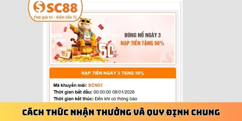 Cách thức nhận thưởng và quy định chung