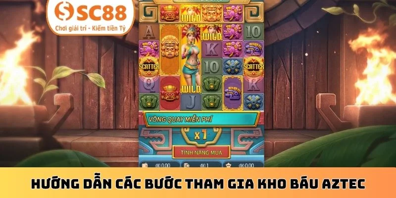 Hướng dẫn các bước tham gia kho báu Aztec