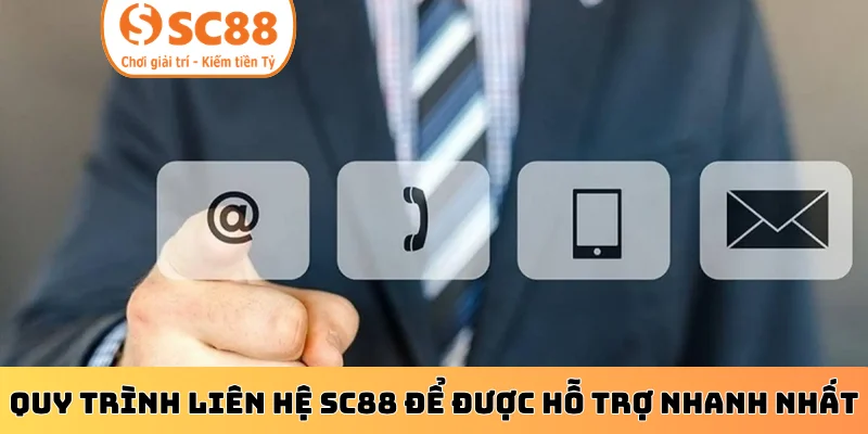 Quy trình liên hệ SC88 để được hỗ trợ nhanh nhất