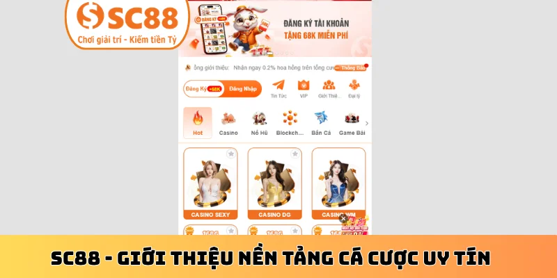 SC88 - Giới thiệu nền tảng cá cược uy tín